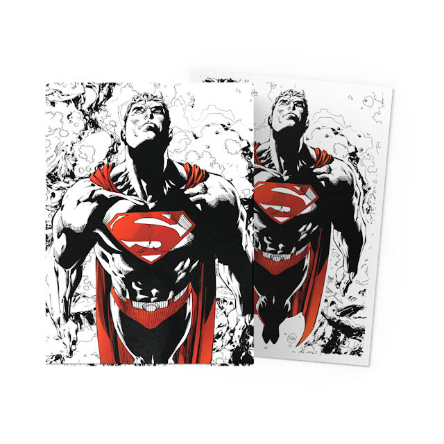 Superman Core (Red/White Variant) - Matte Dual Art Sleeves - Standard Size