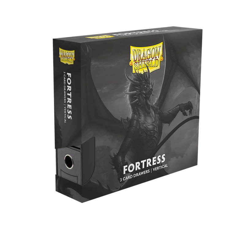 Fortress - 3-Card Drawers Vertical - Black