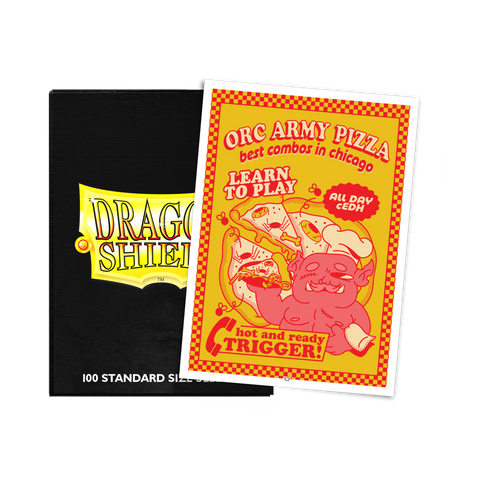 Orc Army Pizza - Brushed Art Sleeves - Standard Size – Dragon Shield