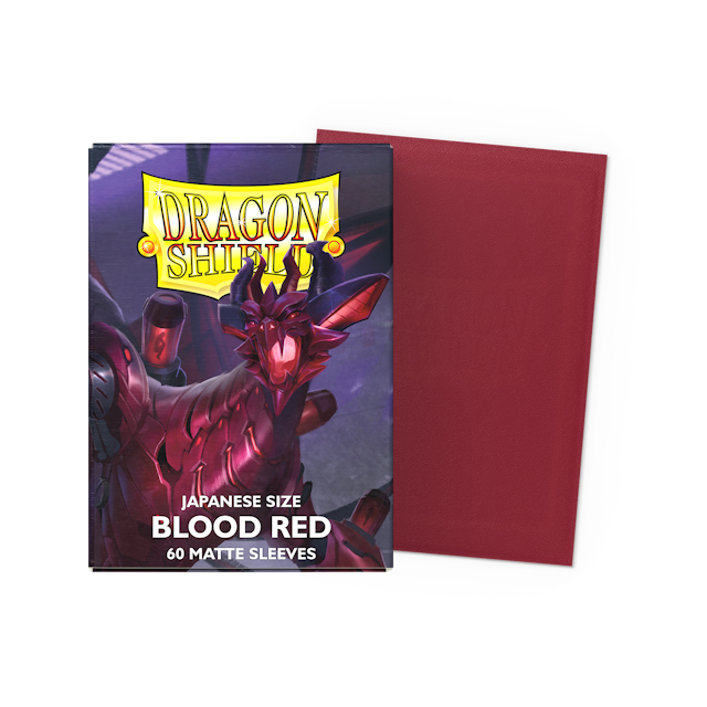 Blood Red - Matte Sleeves - Japanese Size