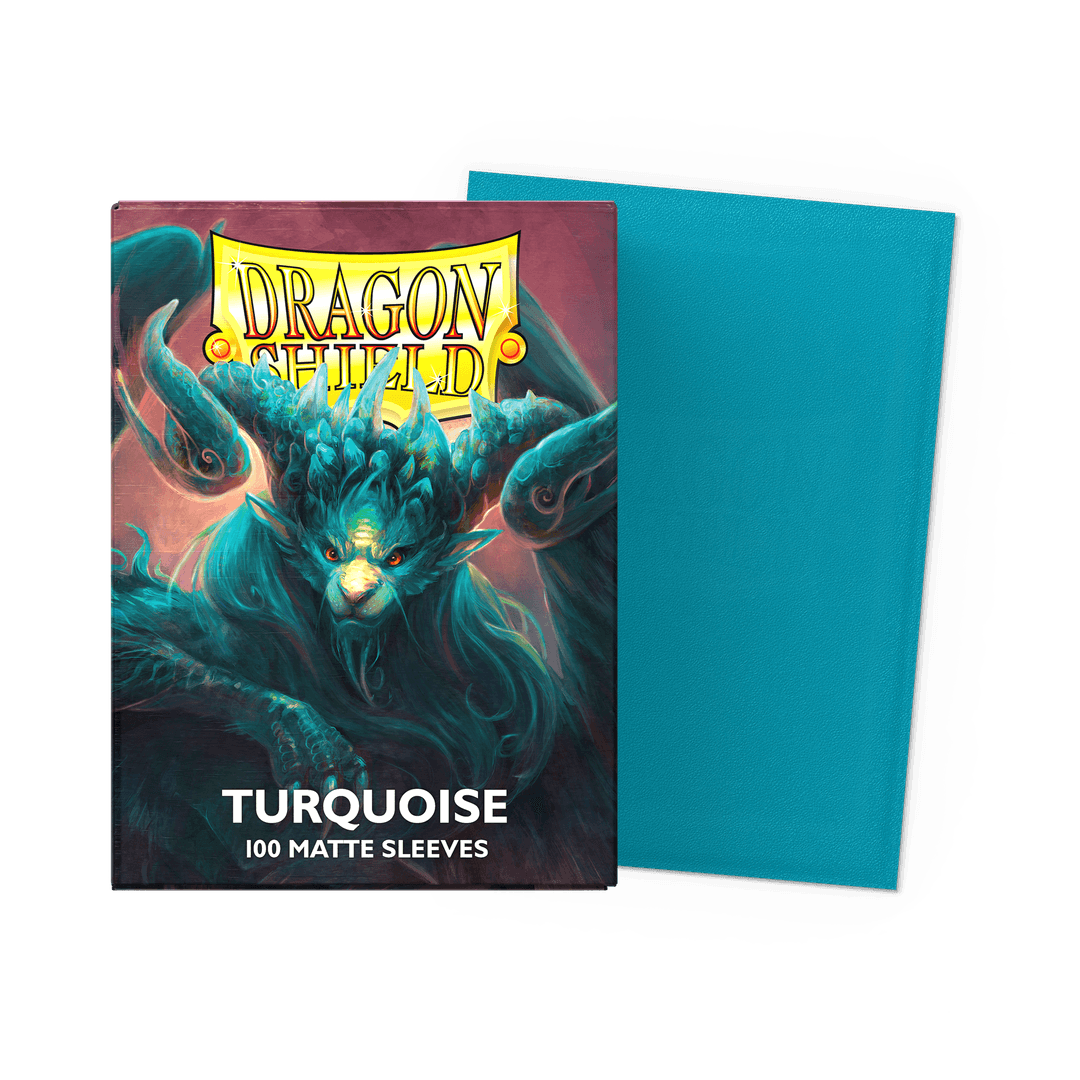 Dragon Shield Matte Sleeves 100ct Turquoise - Standard Size for MTG Pokemon