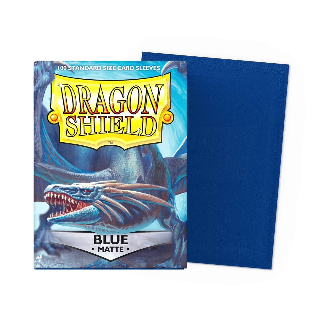 Dragon Shield Matte Blue Sleeves (100ct) 2 Pack Bundle