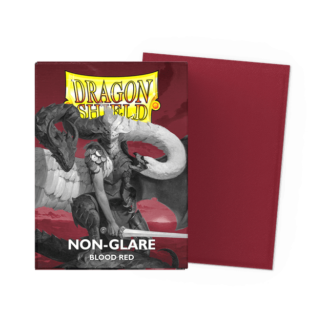 Blood Red - Non-Glare - Matte Sleeves - Standard Size