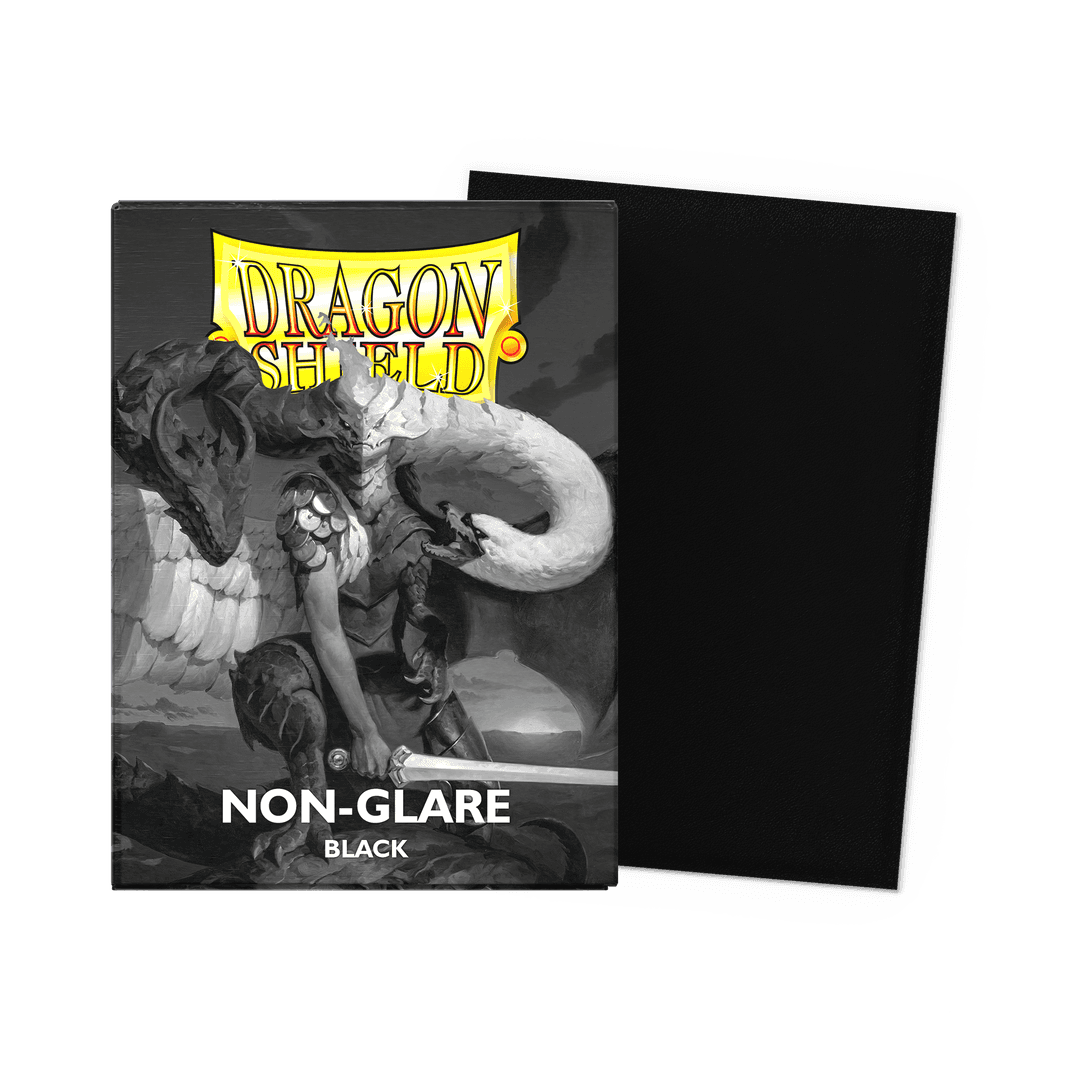DRAGON SHIELD ブラック NON-GLARE 2個セット Black - Non-Glare - Matte Sleeves V2