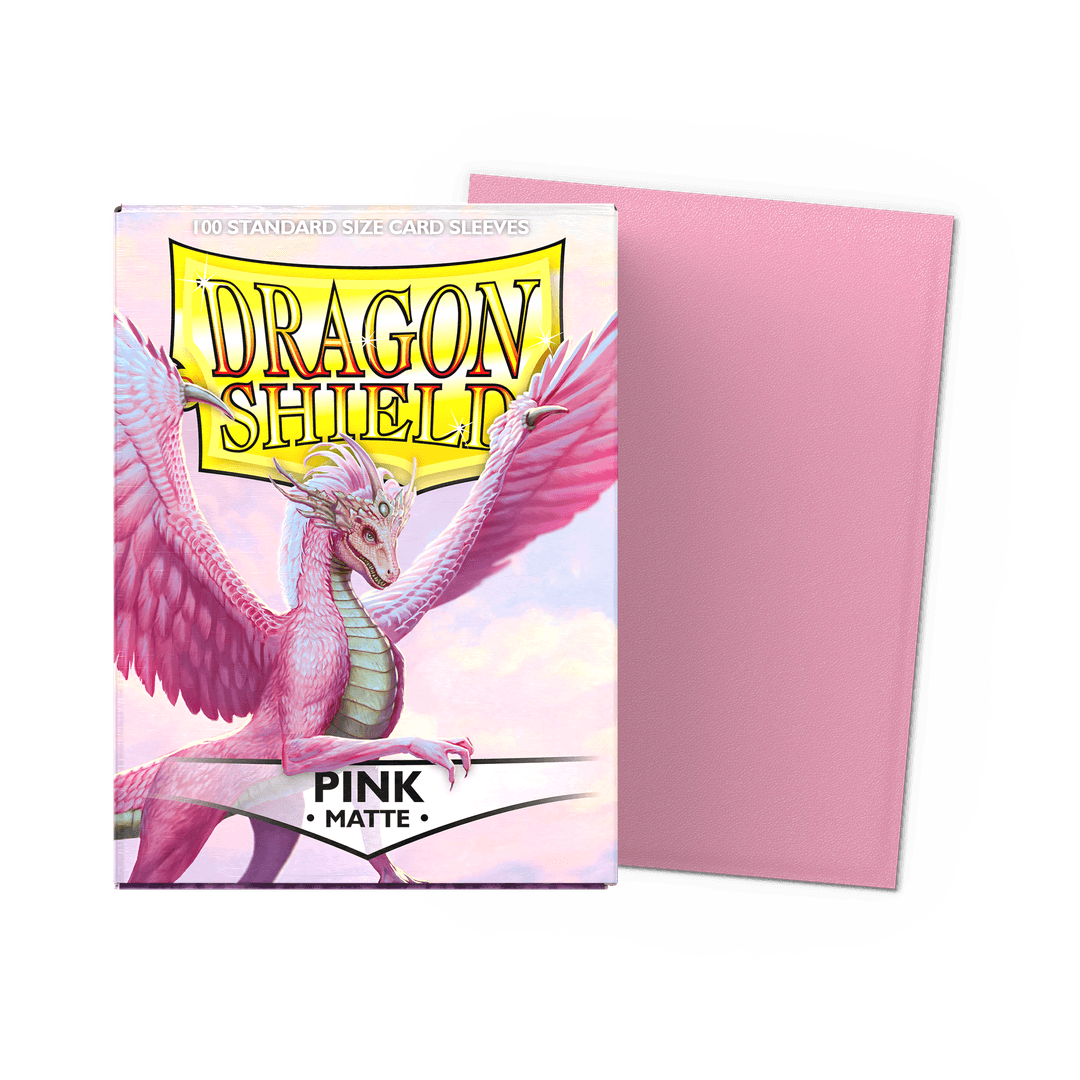 Pink - Matte Sleeves - Standard Size - Dragon Shield Pink - Matte Sleeves - Standard Size - Dragon Shield