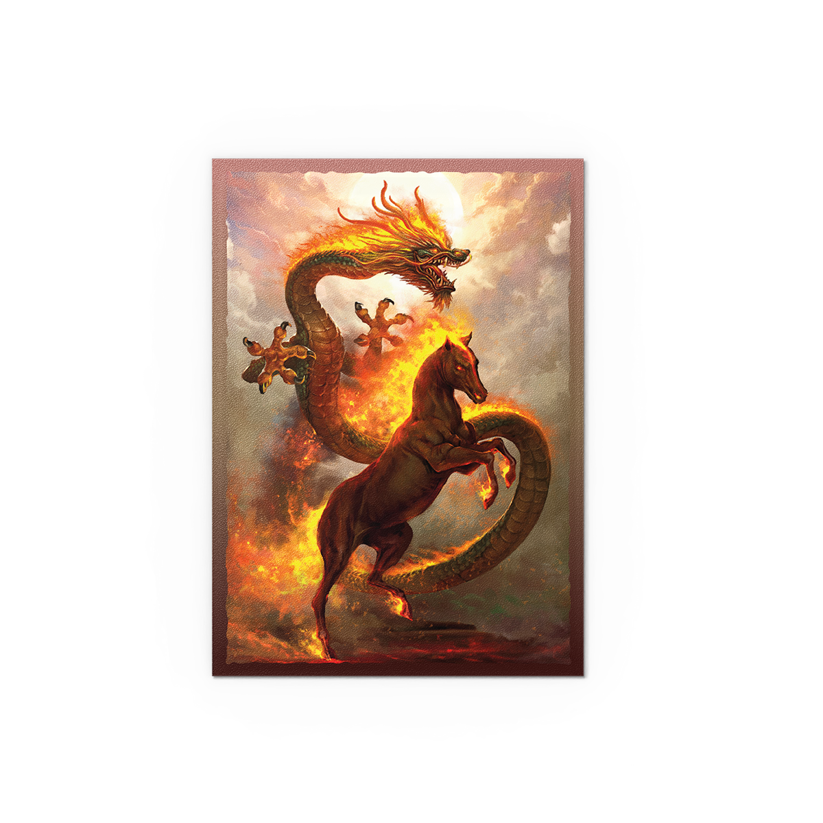 Fire Horse 2026 - Matte Dual Art Sleeves Dragon Shield Fire Horse 2026 - Matte Dual Art Sleeves Dragon Shield