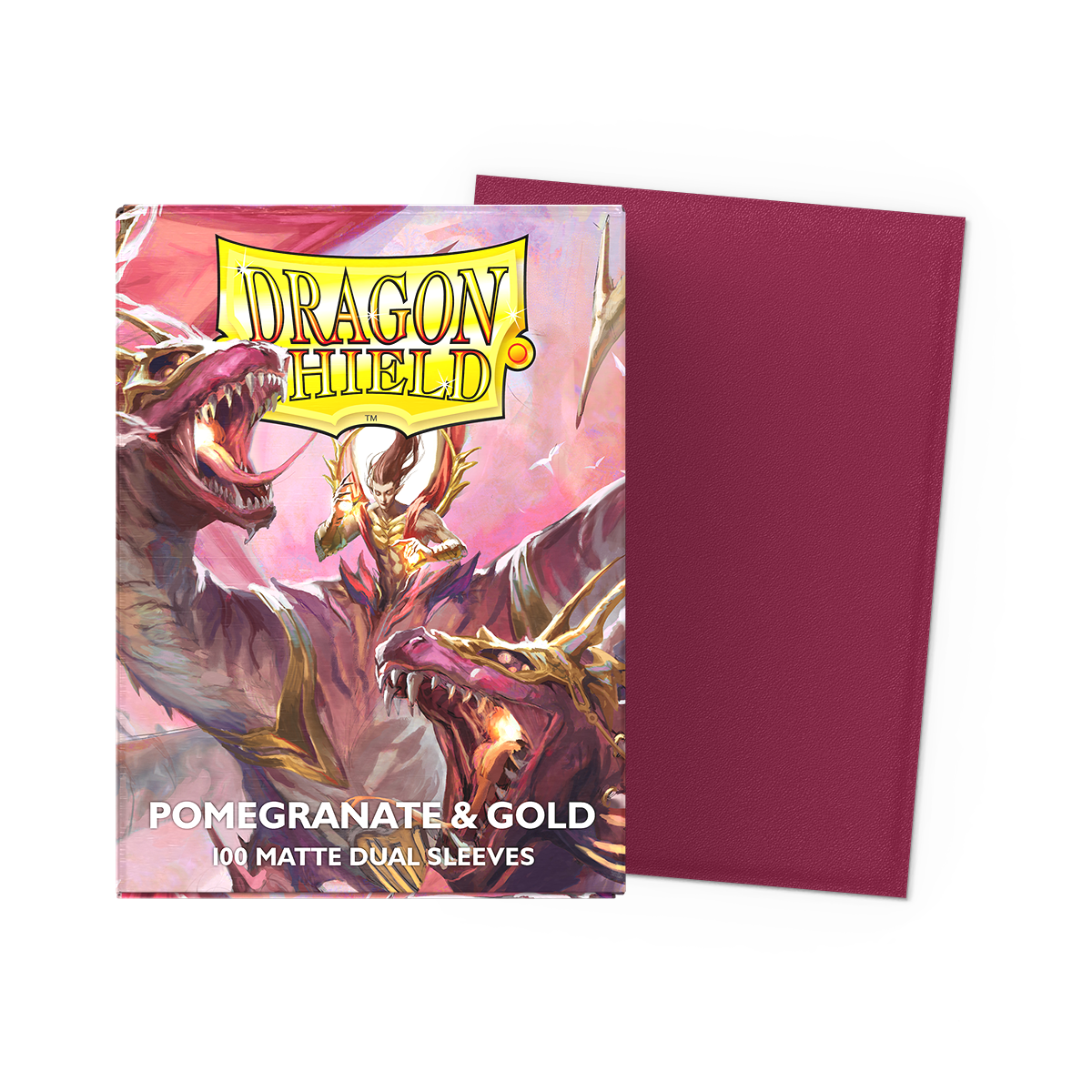 Pomegranate & Gold - Matte Dual Sleeves – Dragon Shield