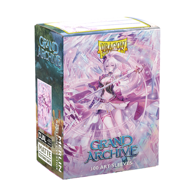 Grand Archive - Merlin Veritor - Matte Dual Art Sleeves – Dragon