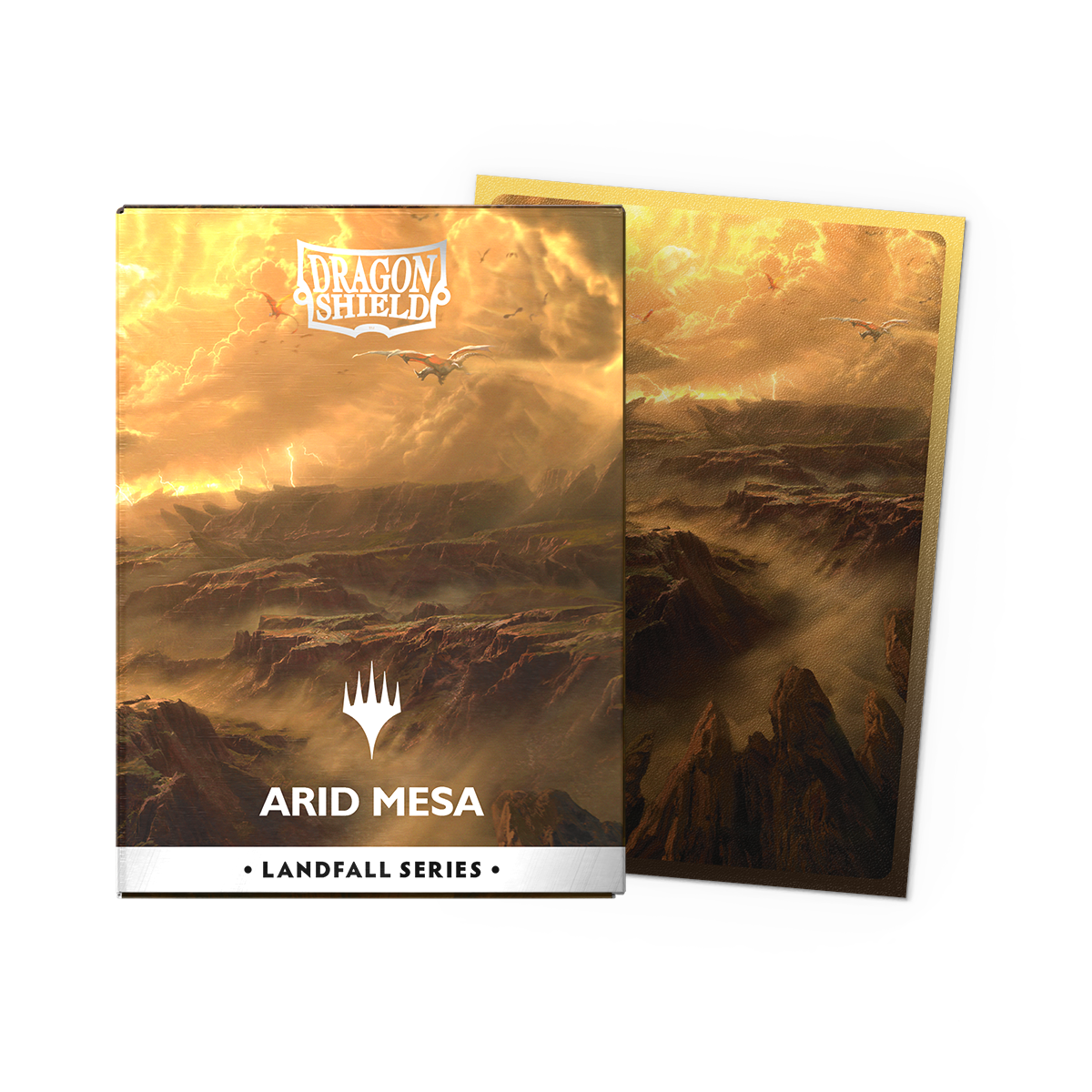 Landfall Series - Arid Mesa - Matte Dual Art Sleeves – Dragon Shield Landfall Series - Arid Mesa - Matte Dual Art Sleeves – Dragon Shield