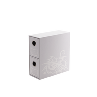 Fortress - 2-Card Drawers Vertical - White