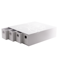 Fortress - 4-Card Drawers Horizontal - White