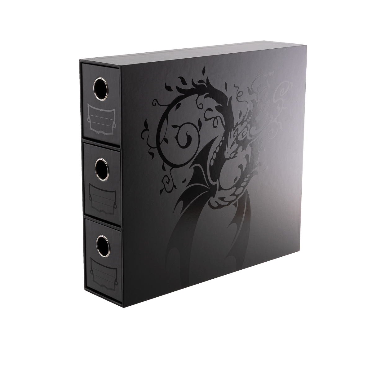 Fortress - 3-Card Drawers Vertical - Black – Dragon Shield