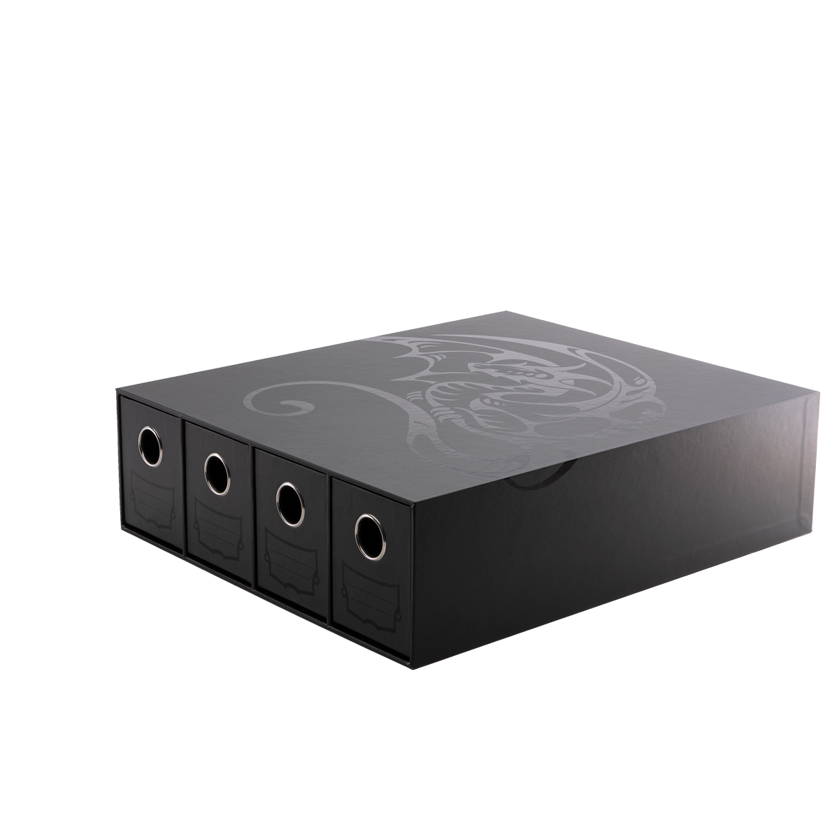 Fortress - 4-Card Drawers Horizontal - Black Dragon Shield Fortress - 4-Card Drawers Horizontal - Black Dragon Shield