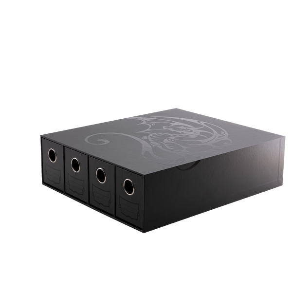 Fortress - 4-Card Drawers Horizontal - Black – Dragon Shield