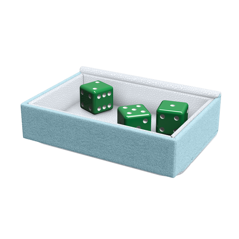 Dragon Tray - White & Aqua
