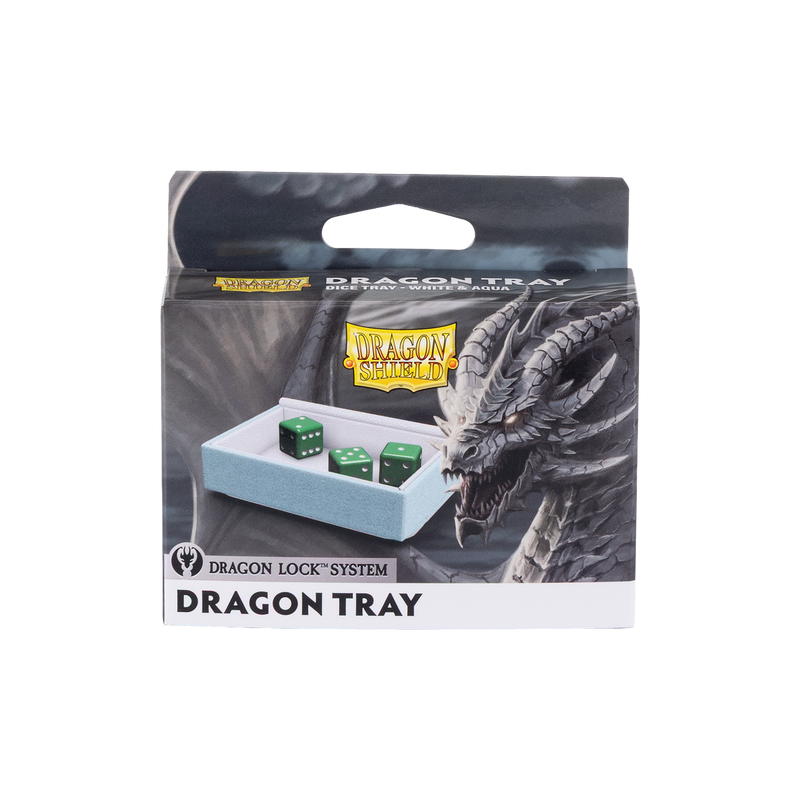 Dragon Tray - White & Aqua
