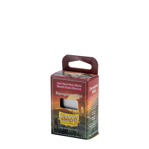 dragon shield mini card sleeves European Mini - Clear/Non-Glare