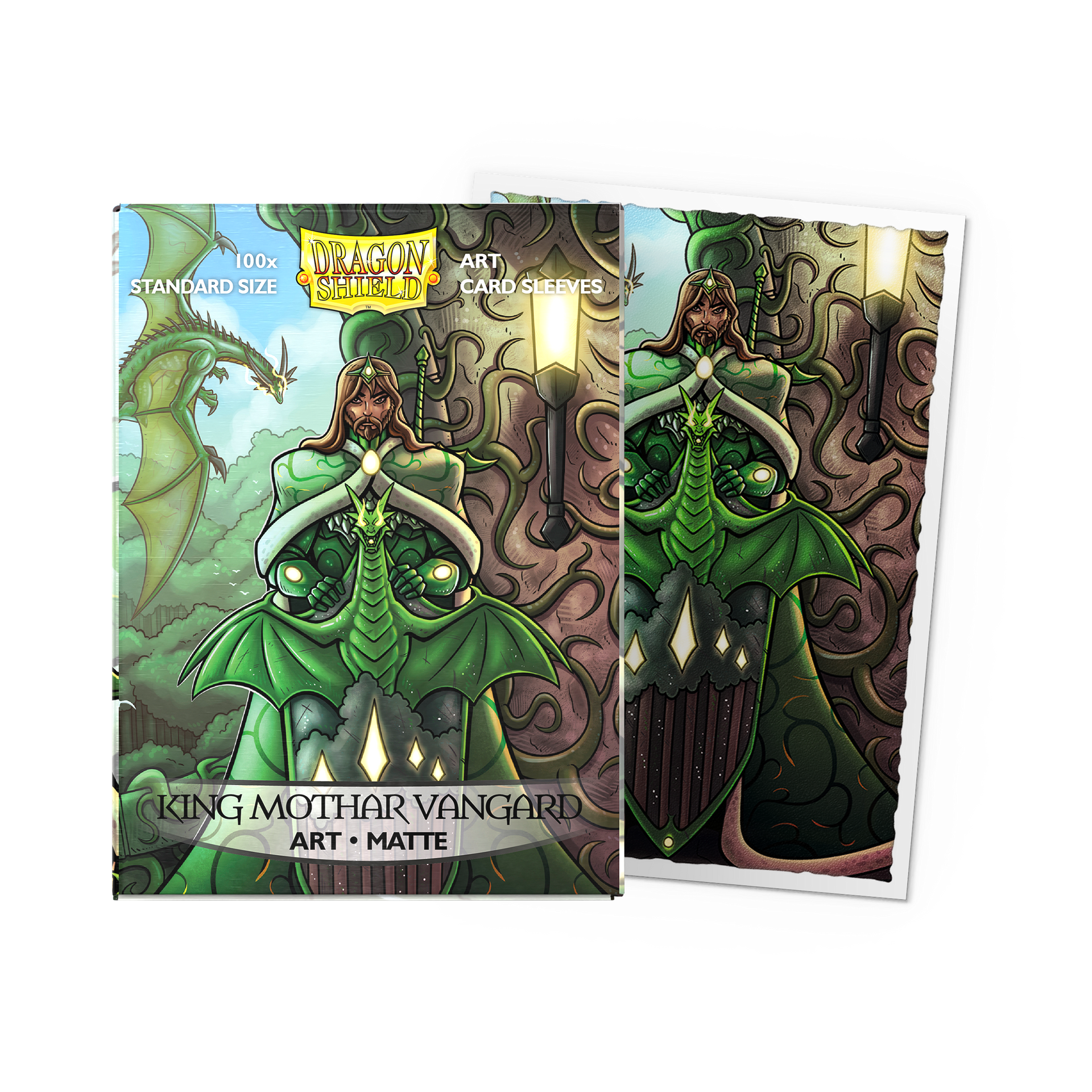 vanguard card sleeves Dragon Shield King Mothar Vangard Art Matte (100) In the one hundred thirty sixth edition Bushiroad Sleeve Collection Promotional Mini: