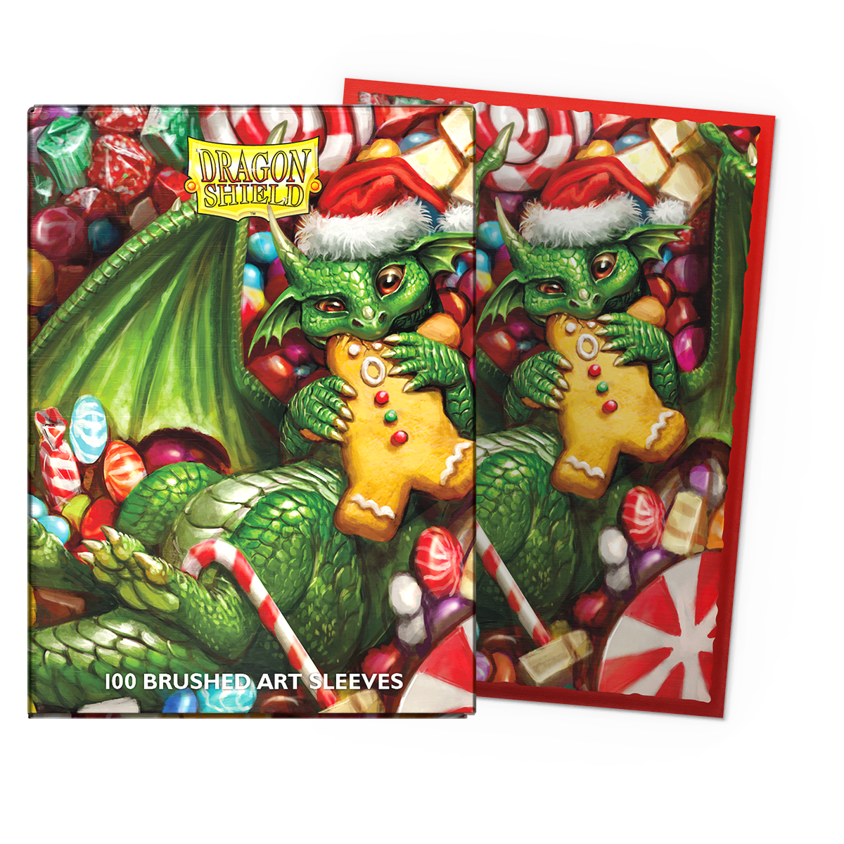 christmas card sleeves Dragon Shield - 2024 Size:42 EU pokemon sealed pack japanese no acid had covid not happened,