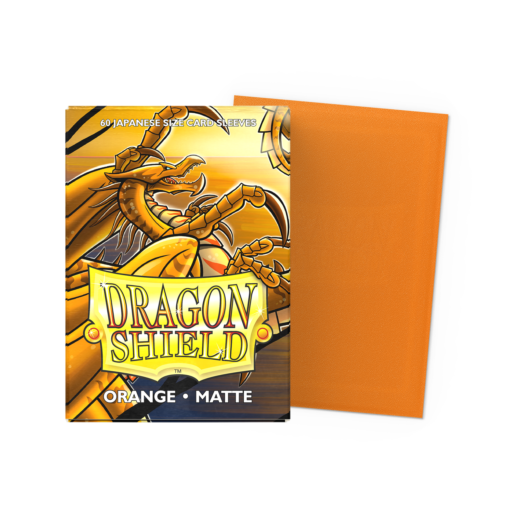 ヴィンテージ Dragon Shield スリーブ オレンジ 白 未開封 Dragon Shield Std. Sleeves - Matte Tangerine Box | Potomac