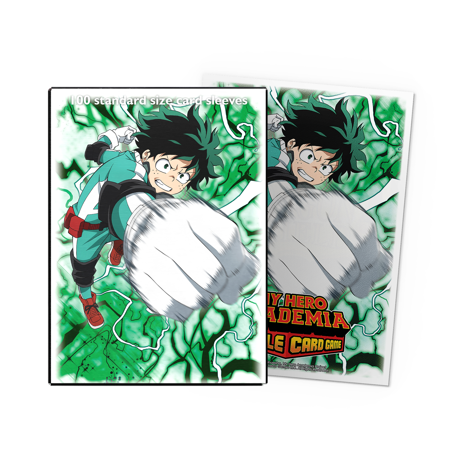 my hero academia card sleeves Dragon Shield: My Hero Academia "All Might Punch" - Art, Matte Standard Size Card Sleeves (100ct)