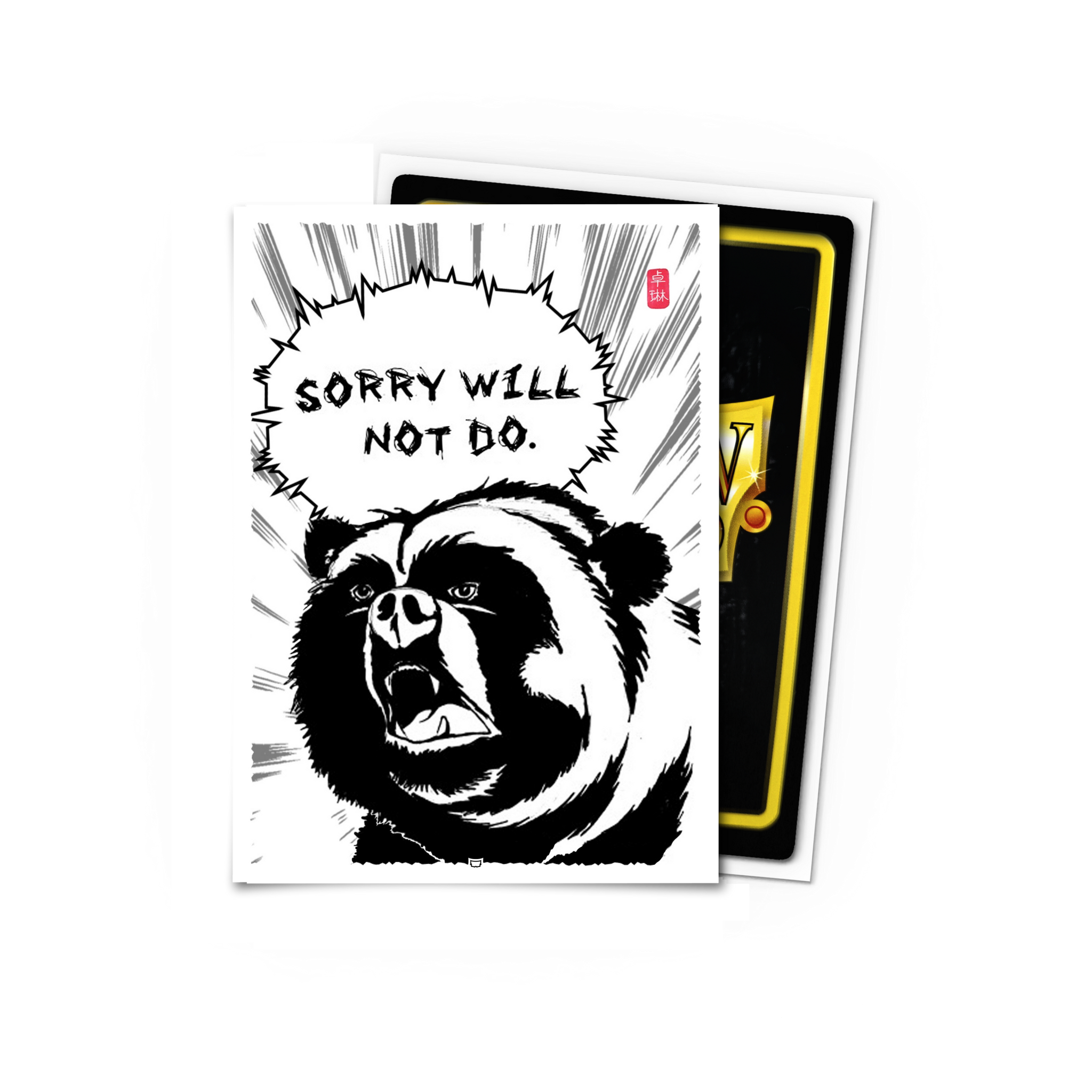 8th Place Dave Unforgiving Bear - Brushed Art Sleeves - Standard Size Dragon Shield 8th Place Dave Unforgiving Bear - Brushed Art Sleeves - Standard Size Dragon Shield